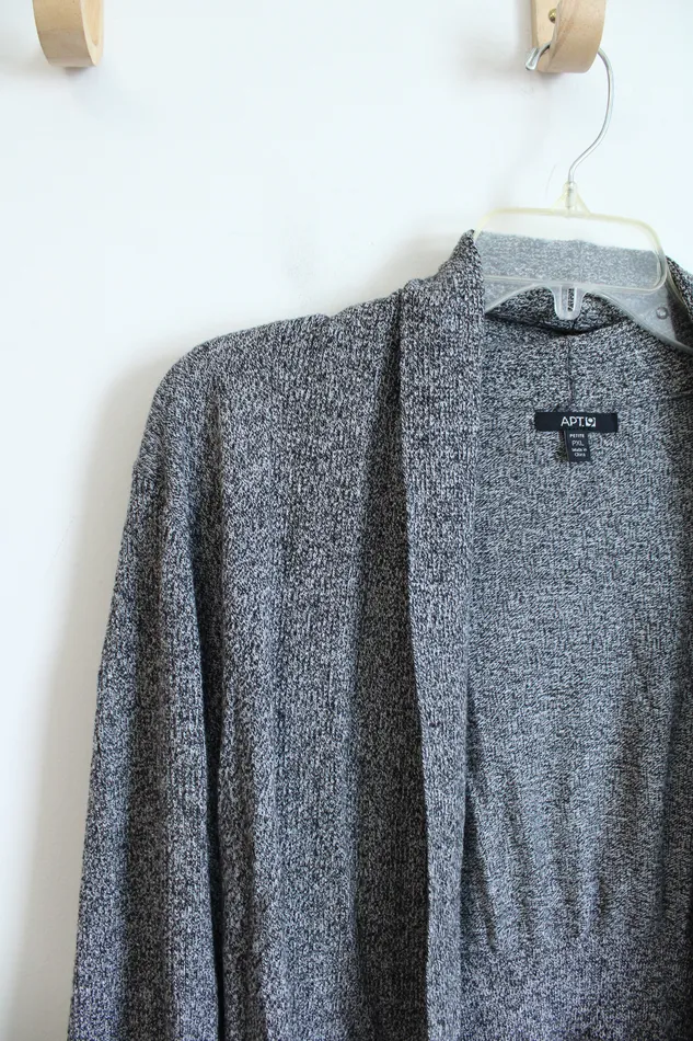Apt 9 Gray Black Cardigan XL Petite APT9 Rings