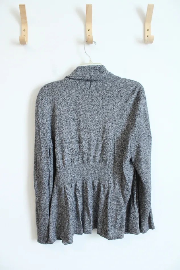 Apt 9 Gray Black Cardigan XL Petite APT9 Rings