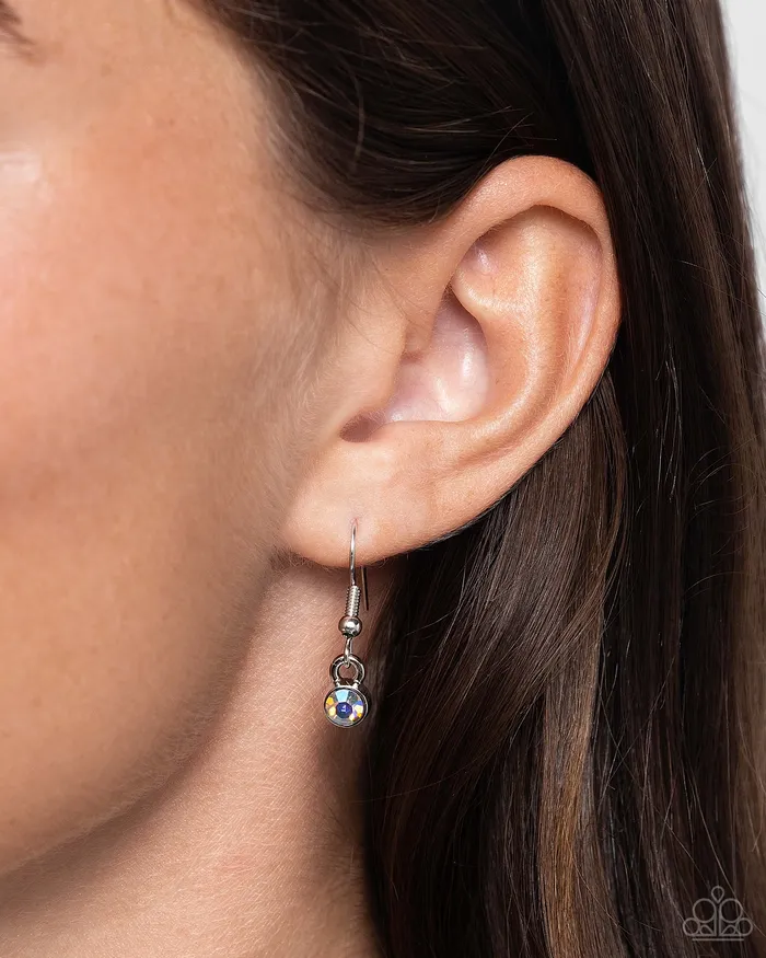 Earrings Lunar Landmark Purple Paparazzi Accessories