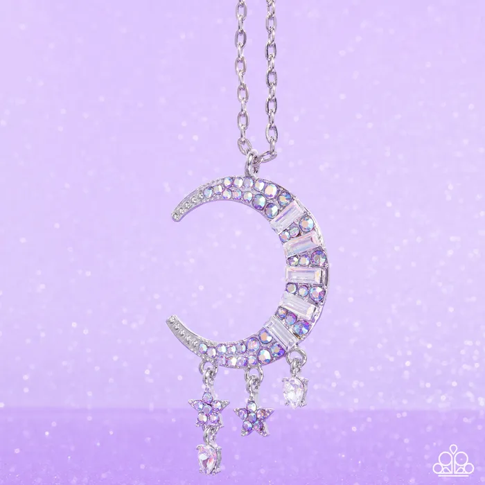 Earrings Lunar Landmark Purple Paparazzi Accessories