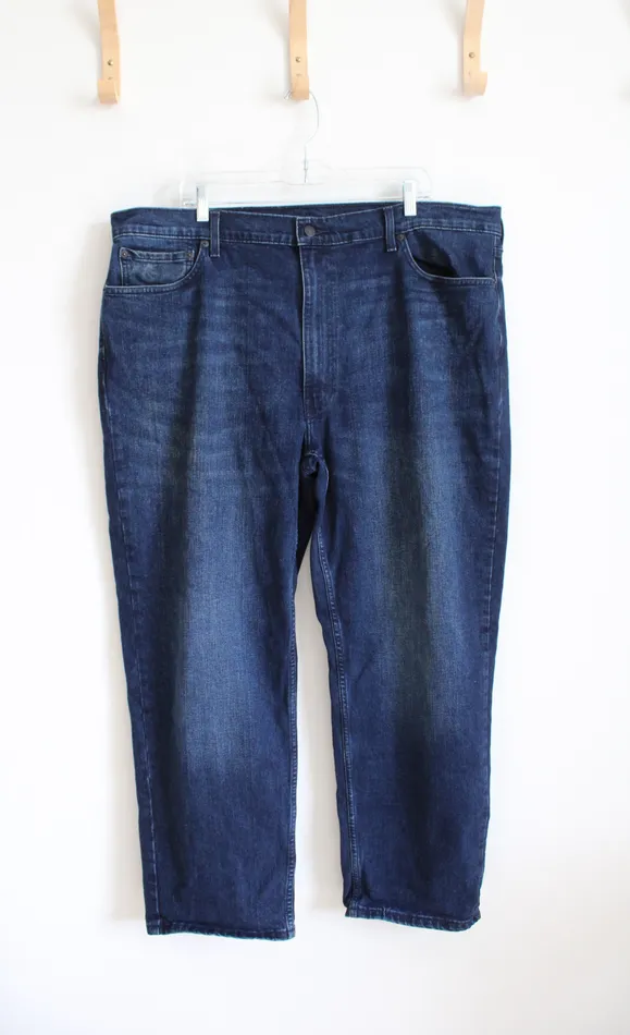Levis Levis Dark Wash Blue Jeans 42X30 Rings