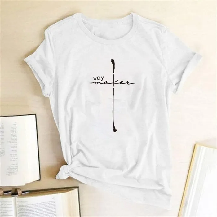 Necklaces Lords Guidance Christian TShirt br Way Maker Cross