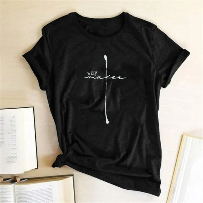 Necklaces Lords Guidance Christian TShirt br Way Maker Cross