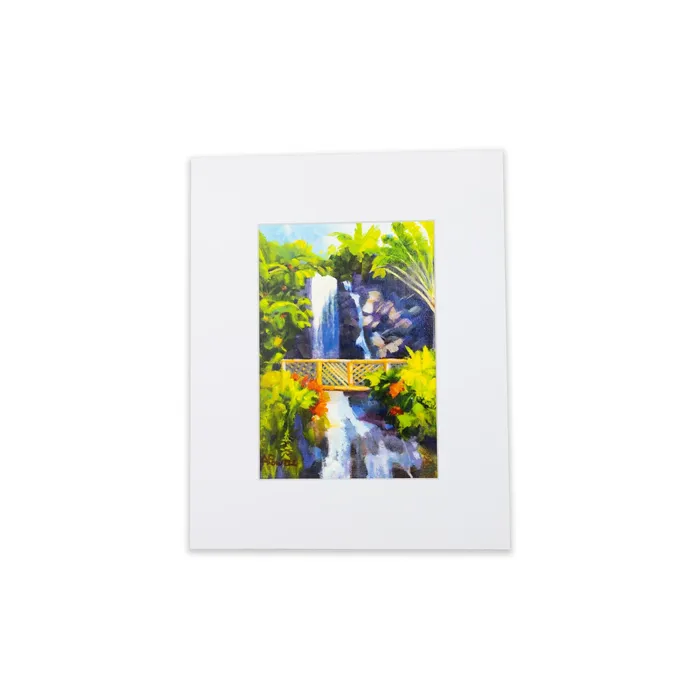 Sunlit Waterfall Print by Antoinette Powell 8 x 10 PCCBUYDIRECT Earrings
