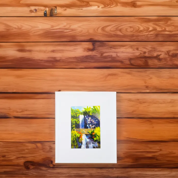 Sunlit Waterfall Print by Antoinette Powell 8 x 10 PCCBUYDIRECT Earrings