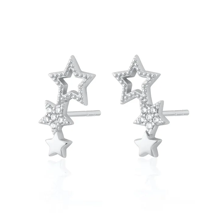 Earrings Scream Pretty Hannah Martin Star Ear Climber Stud Earrings