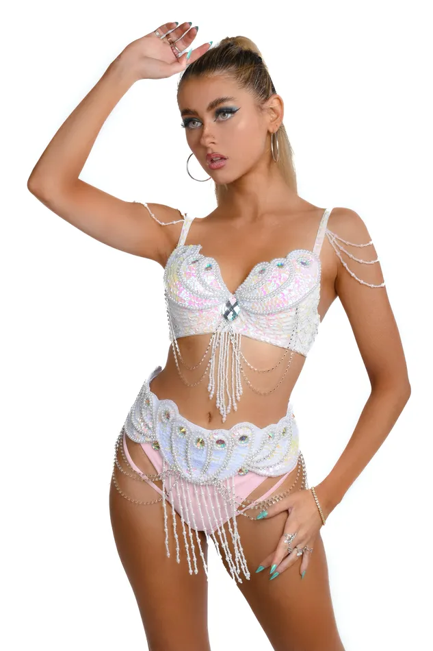 Earrings THE LUMI SHOP Pearl Mermaid Carnival Set 3 pc