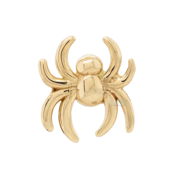 Earrings threadless Spider Pin in Gold LeRoi
