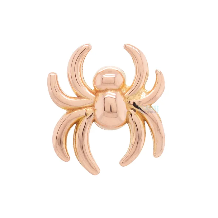Earrings threadless Spider Pin in Gold LeRoi