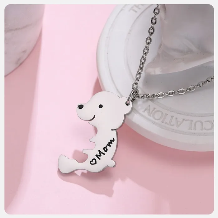 Necklaces Cute Bear Mother and Daughter Necklace Set worldnetgifts