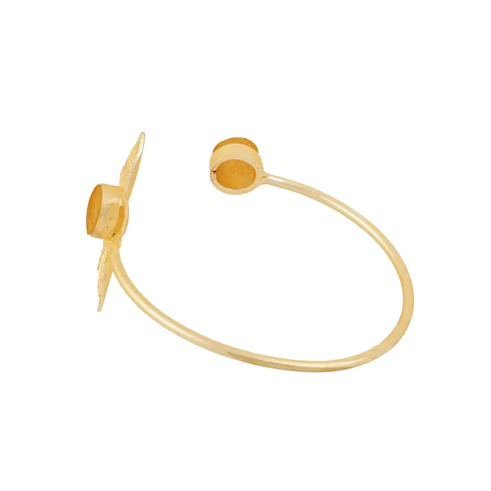 Teejh Bracelets Teejh Juhi Orange Flower Bracelet