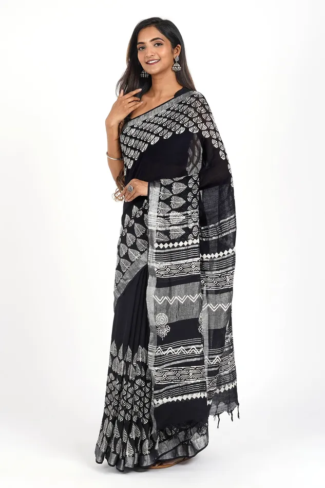 Teejh Earrings Teejh Sita Linen Saree
