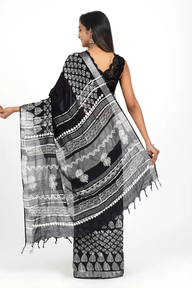 Teejh Earrings Teejh Sita Linen Saree