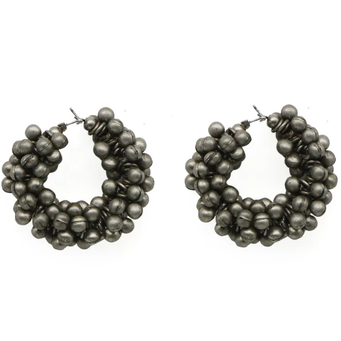 Teejh Rings Teejh Ektara Silver Oxidised Ghungroo Jewelry Gift Set