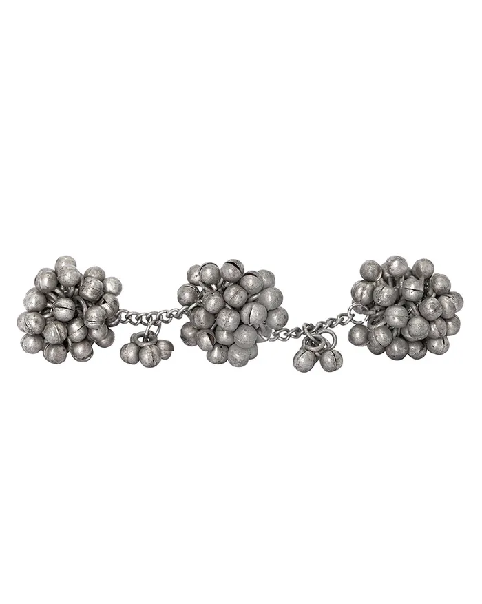 Teejh Rings Teejh Ektara Silver Oxidised Ghungroo Jewelry Gift Set