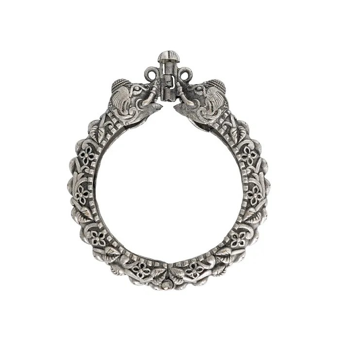 Teejh Suvarna Silver Oxidised Bangle Teejh Bracelets Teejh Suvarna Silver Oxidised Bangle Teejh Bracelets