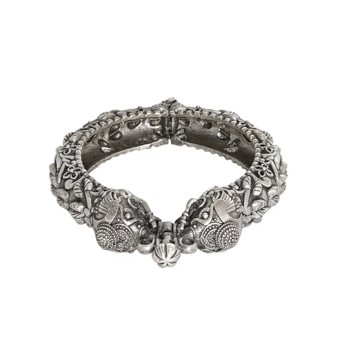Teejh Suvarna Silver Oxidised Bangle Teejh Bracelets Teejh Suvarna Silver Oxidised Bangle Teejh Bracelets