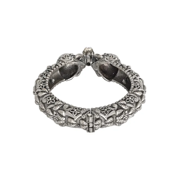 Teejh Suvarna Silver Oxidised Bangle Teejh Bracelets Teejh Suvarna Silver Oxidised Bangle Teejh Bracelets