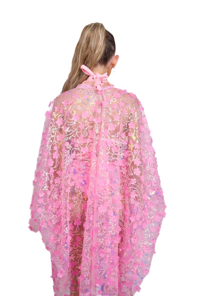 THE LUMI SHOP 3D Blossom Kimono Baby Pink Necklaces