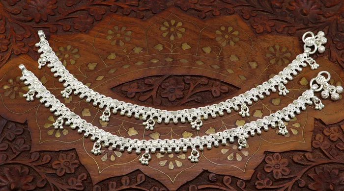 10 sterling silver solid customized design ankle bracelet foot bracelet anklet vintage antique design tribal belly dance jewelry ank324 TRIBAL ORNAMENTS Bracelets
