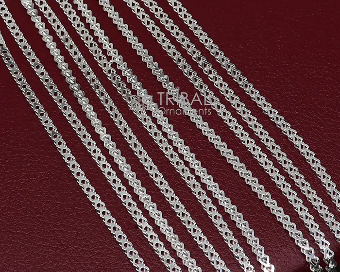 3mm 1820 solid 925 sterling silver handmade modern trendy design wheat chain necklace giving it a distinctive and stylish look ch234 TRIBAL ORNAMENTS Necklaces 3mm 1820 solid 925 sterling silver handmade modern trendy design wheat chain necklace giving it a distinctive and stylish look ch234 TRIBAL ORNAMENTS Necklaces