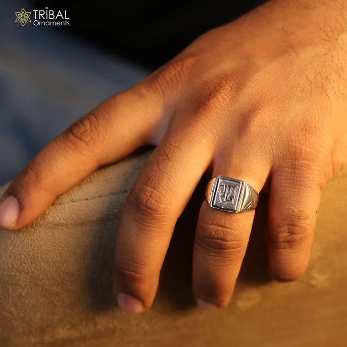 925 sterling silver ram ji design ring mens Jewelry sr761 TRIBAL ORNAMENTS Rings