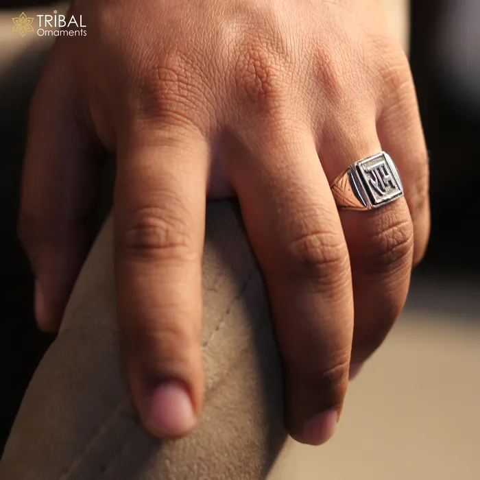 925 sterling silver ram ji design ring mens Jewelry sr761 TRIBAL ORNAMENTS Rings