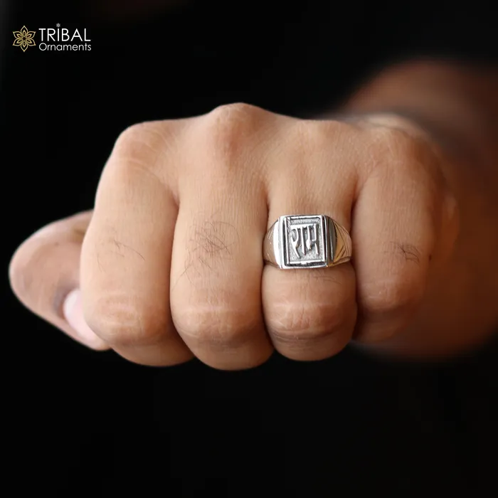 925 sterling silver ram ji design ring mens Jewelry sr761 TRIBAL ORNAMENTS Rings