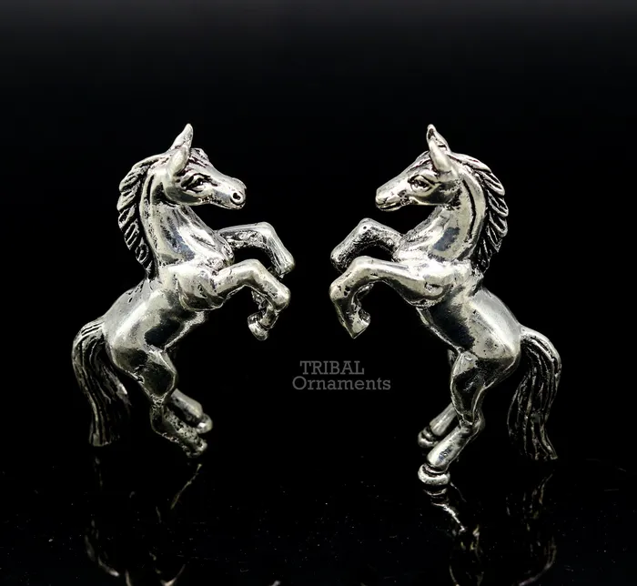 Amazing stylish unicorn horse small statue handmade sterling silver article from india art536 TRIBAL ORNAMENTS Rings