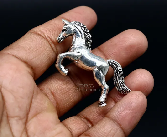 Amazing stylish unicorn horse small statue handmade sterling silver article from india art536 TRIBAL ORNAMENTS Rings