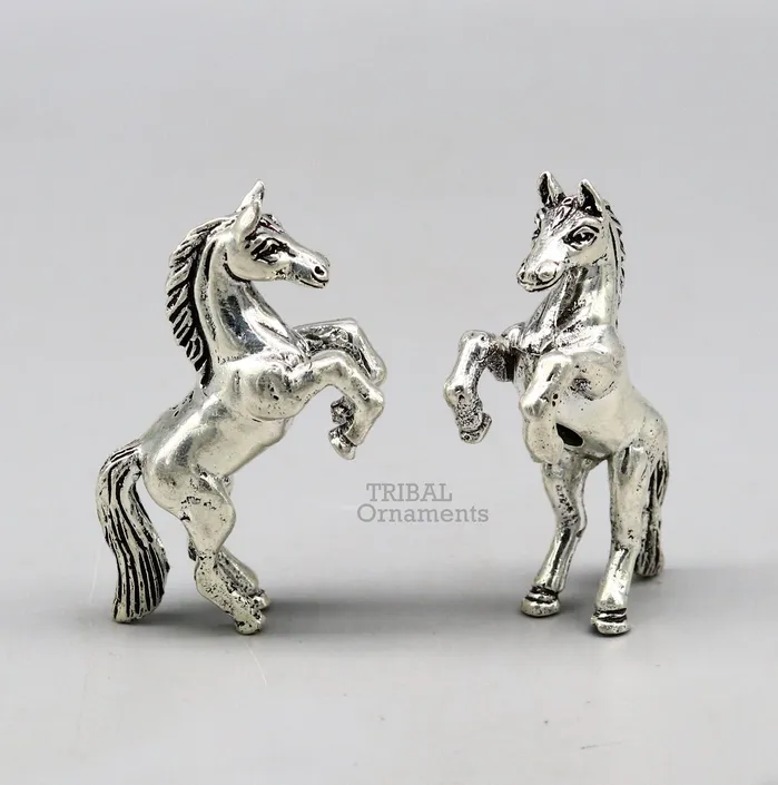 Amazing stylish unicorn horse small statue handmade sterling silver article from india art536 TRIBAL ORNAMENTS Rings