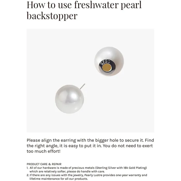 Earrings Pearly Lustre Elegant Freshwater Pearl Earrings WE00237