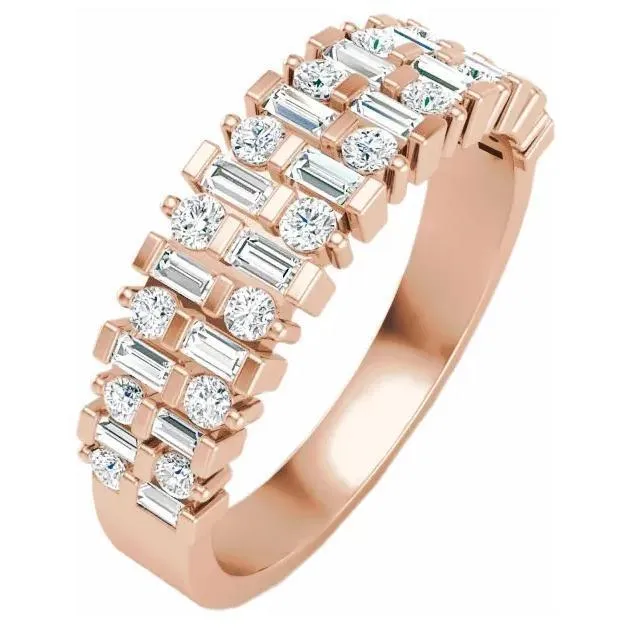 Fabianna 34 CTW Diamond Anniversary Band Fire Brilliance Rings