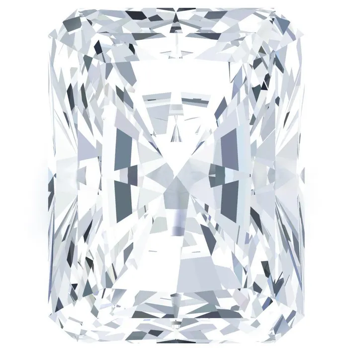 Fire Brilliance Rings Radiant Diamond Faceted FAB Moissanite Loose Stone