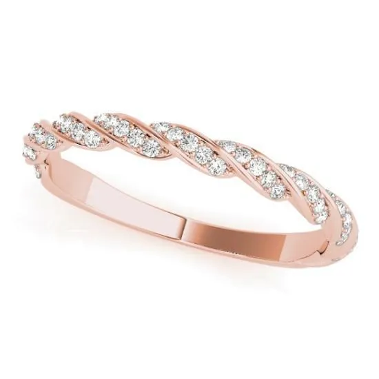 Fire Brilliance Rings Stackables 34 Eternity TriTone Gold Diamond Accent Rope 3Band Set Selectables