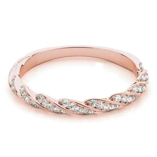 Fire Brilliance Rings Stackables 34 Eternity TriTone Gold Diamond Accent Rope 3Band Set Selectables