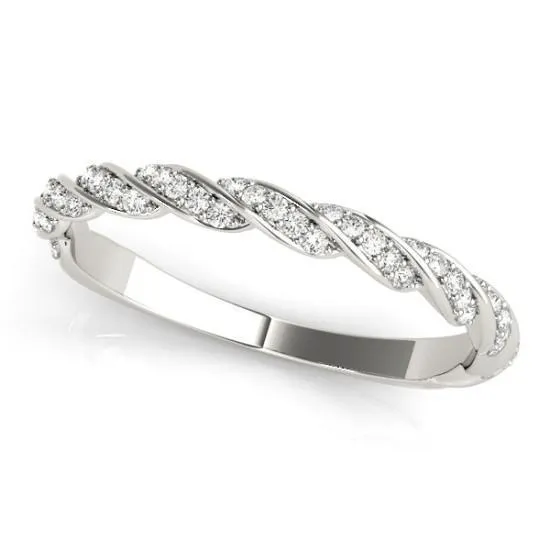 Fire Brilliance Rings Stackables 34 Eternity TriTone Gold Diamond Accent Rope 3Band Set Selectables