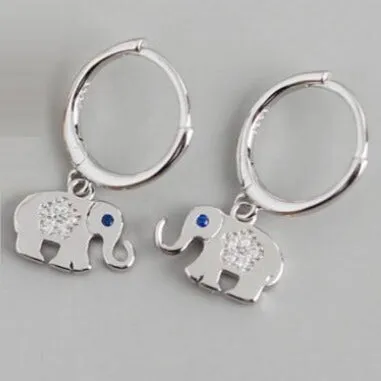 Jewelvers Earrings 18K GoldFilled Elephant Hoop Earrings