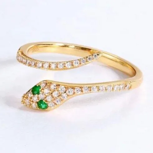 Jewelvers Rings 14K GoldFilled Snake Ring Jewelvers Rings 14K GoldFilled Snake Ring