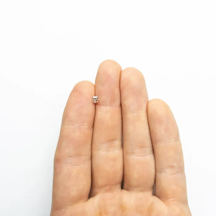 Misfit Diamonds 035ct 392x371x265mm GIA VS2 Fancy BrownPink Cushion Brilliant 2412401 Earrings