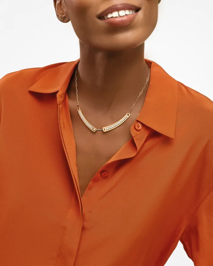 Mood Tuxedo Mood Necklace in Yellow Gold Necklaces Mood Tuxedo Mood Necklace in Yellow Gold Necklaces