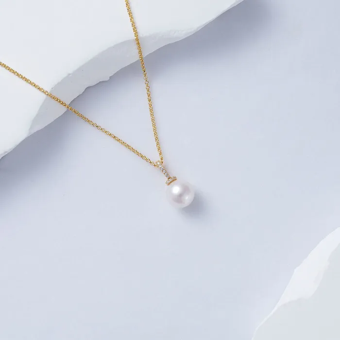 Pearly Lustre Top Grade Edison Pearl Necklace WN00654 Necklaces