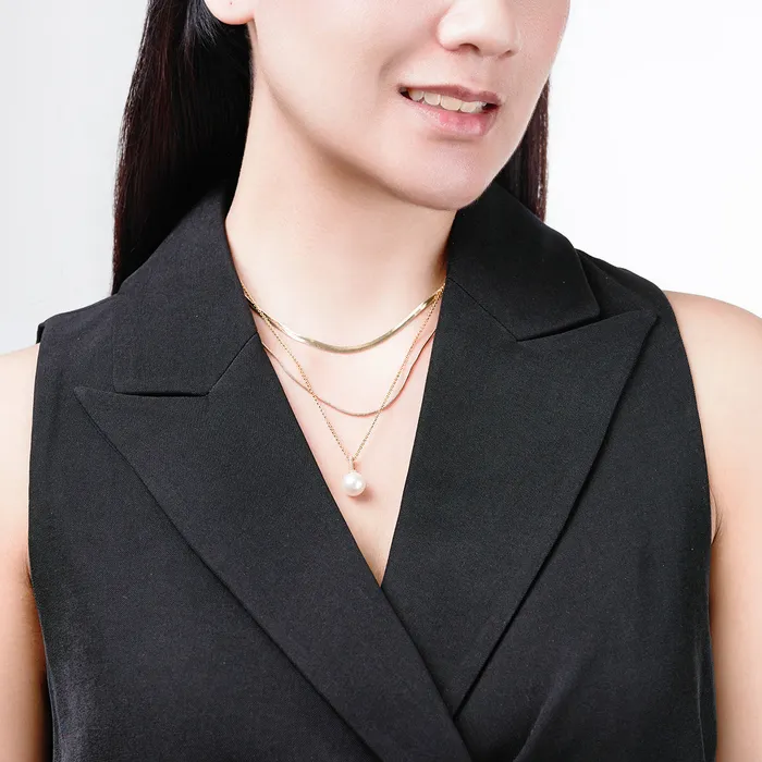 Pearly Lustre Top Grade Edison Pearl Necklace WN00654 Necklaces