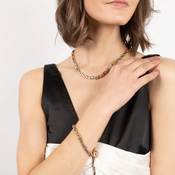 PreOwned TriTone Sapphire Necklace STORE 5a Necklaces