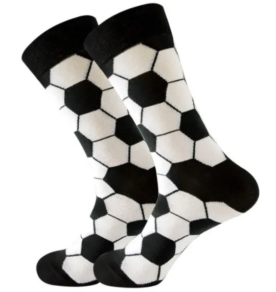 SF887 Black White Soccer Ball Socks POLLY Rings