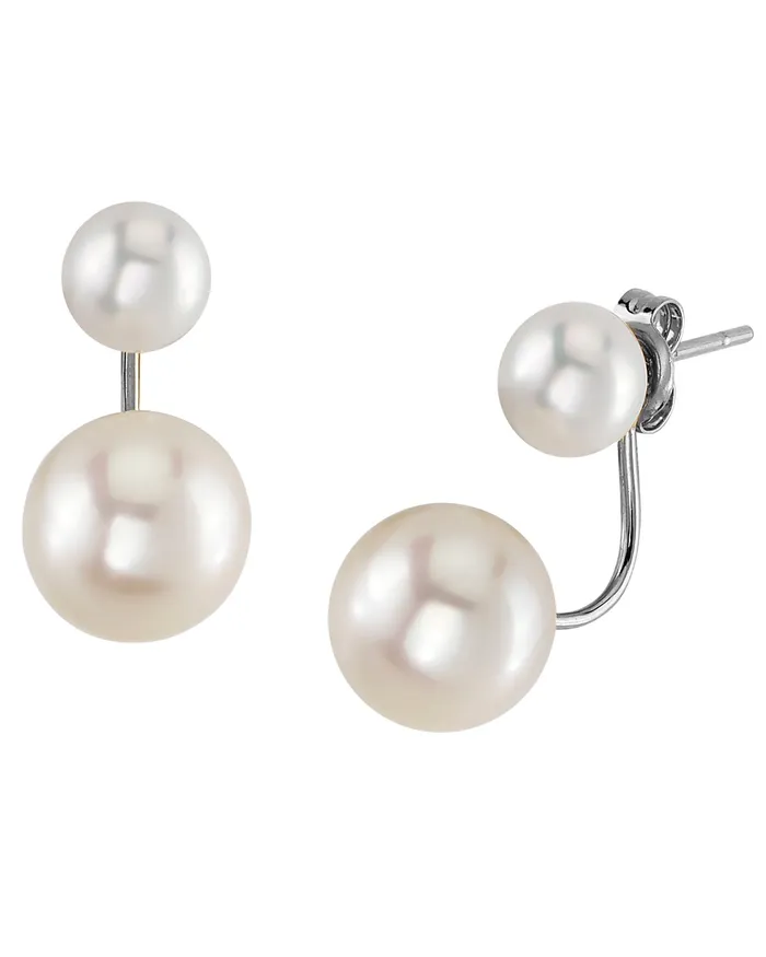 spt Earrings 14K Gold Freshwater Pearl Jacket Livia Earrings