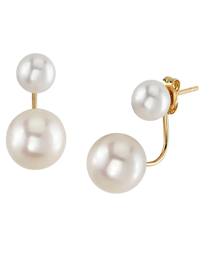 spt Earrings 14K Gold Freshwater Pearl Jacket Livia Earrings spt Earrings 14K Gold Freshwater Pearl Jacket Livia Earrings
