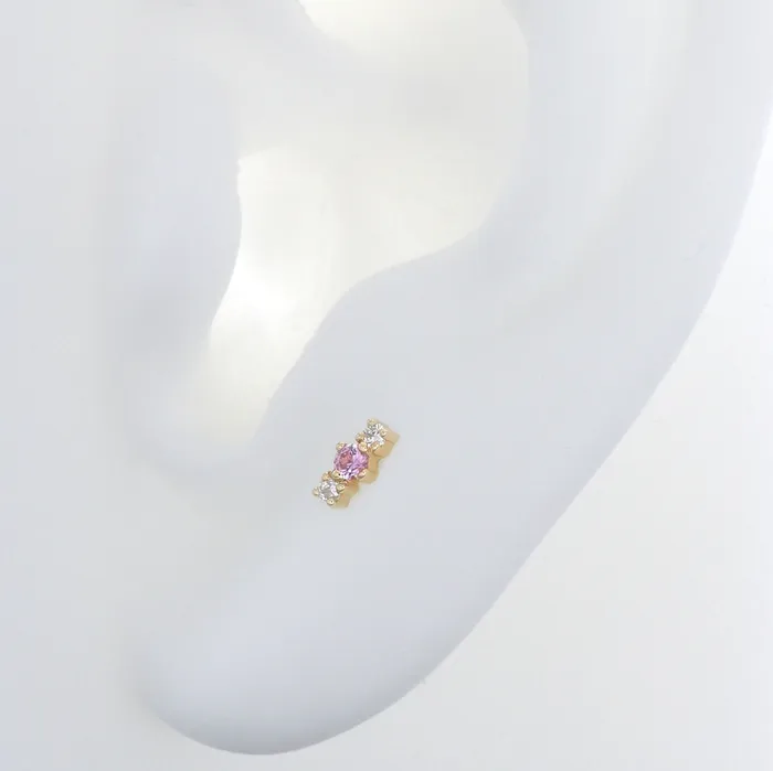Suzanne Kalan Necklaces Magic Trio Pink Sapphire