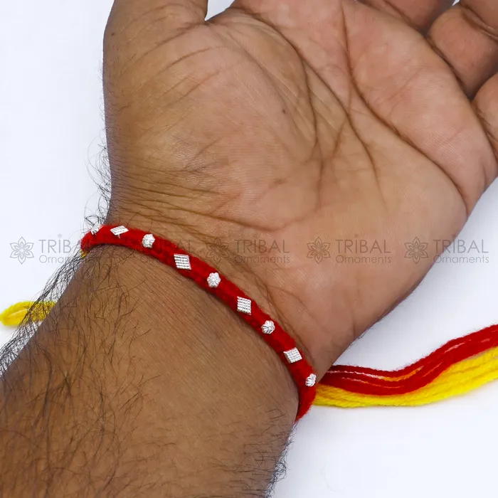 TRIBAL ORNAMENTS Necklaces 925 sterling silver unique design pendant Rakshabandhan festival rk386
