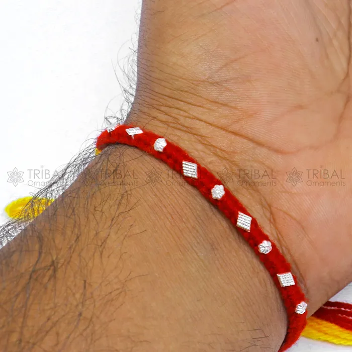 TRIBAL ORNAMENTS Necklaces 925 sterling silver unique design pendant Rakshabandhan festival rk386